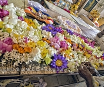 Offerings in a temple near the Sri Maha Bodhi, Anuradapura