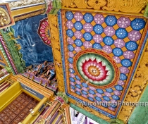 Ceiling of the Sri Muthumariamman Thevastanam temple