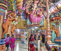 The extraordinary psychedelic interior of the Kali Kovil Temple, Trincomali