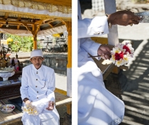 The priest at Melanting temple, Bali