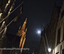 Full moon & Church of Our Lady