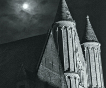 Church of Our Lady at night