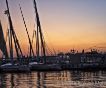 Sunset in Luxor harbour
