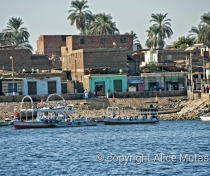 Village on the way from Luxor to Aswan