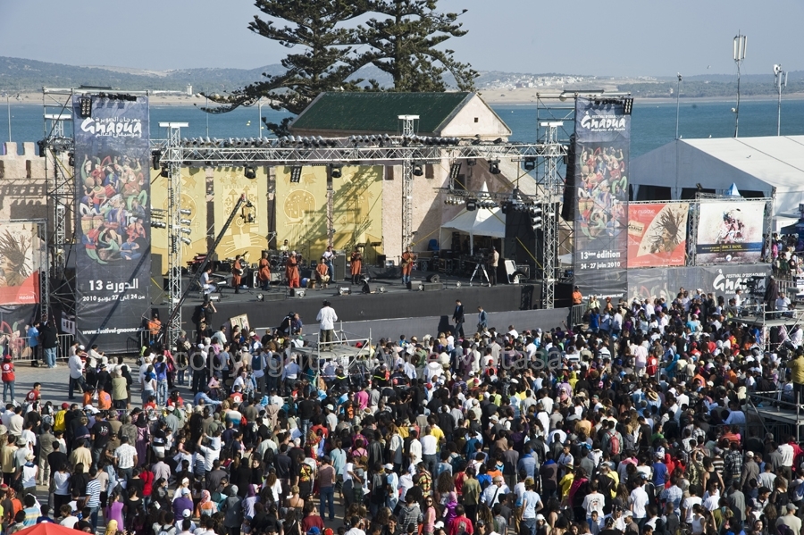 Main stage, Place Moulay Hassan