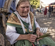 Eliane - at the levender festival in Ferrassière village