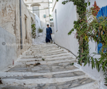Ancient street in Artemonas,.