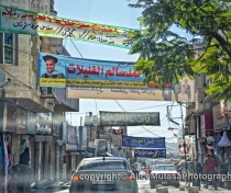 Election banners - driving out of Madaba
