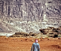 Said going in search of a phone signal when our jeep broke down in the desert...