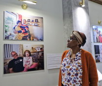 Tessa at the 'Youth Justice in Focus' Exhibition preview
