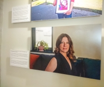 Harriet's photo in the exhibition