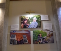 Nicola and Pamela (top); the founder members of the CLOCK project (bottom left); Monzur (bottom right)