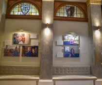 The exhibition in the Law Society foyer