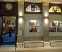 The exhibition in the Law Society foyer