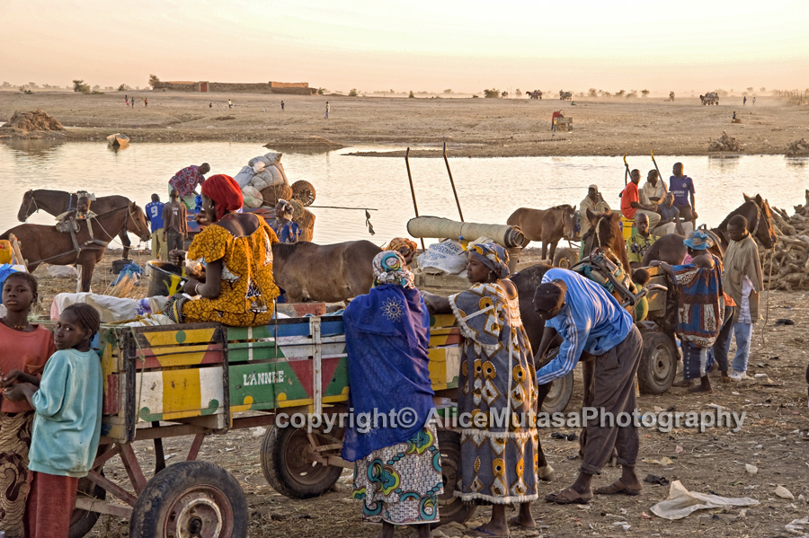 Crossing the Niger river at Djenné 02