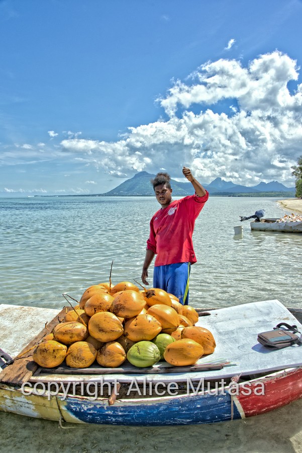 Benjamin & his floating coconut stall
