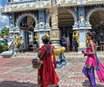 Thaipoosam Cavadee Tamil festival - at Tamil Surya Oudaya Sangam Temple - Grande Baie