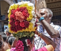 Thaipoosam Cavadee Tamil festival - at Tamil Surya Oudaya Sangam Temple - Grande Baie