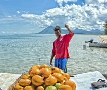 Benjamin & his floating coconut stall