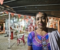 Vina - at the Ananta Maa Mandir Temple