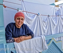 Hakima with the washing at Ryad Watier