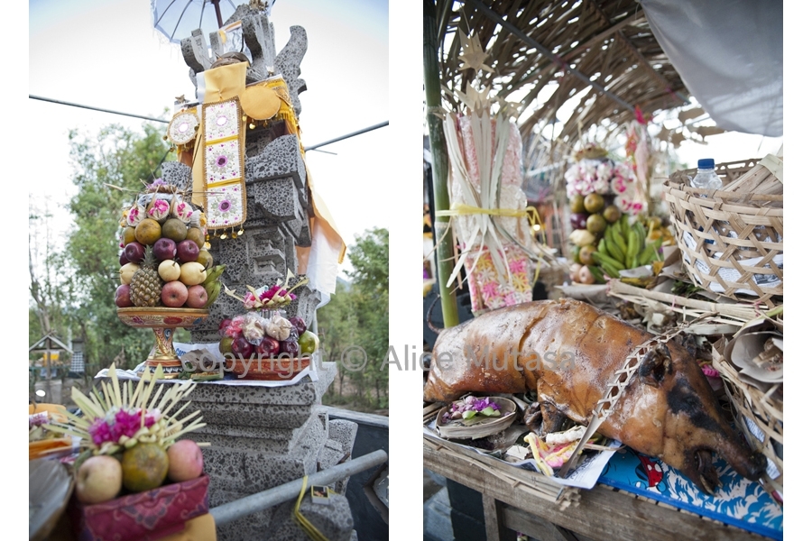 Offerings: Adi's new family shrine, Sumerkima village