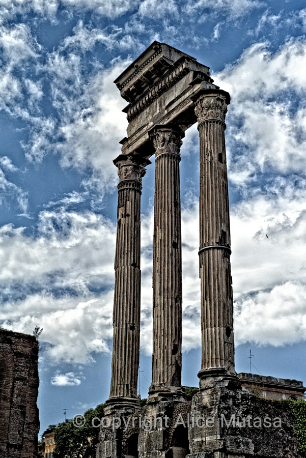 Remains of the Temple of Castor and Pollux