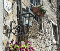 Beautiful old wall at Via del Portico d'Otavia