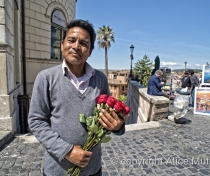 Abdul - rose seller, above the Spanish steps