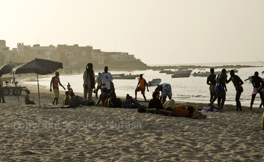 La 'lutte' - Traditional wrestling; Plage N'Gor, Dakar