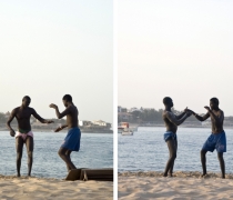 La 'lutte' - Traditional wrestling; Plage N'Gor, Dakar
