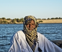 Lovely guy who took us for a sunset boat ride on the Nile (I asked his name but don't seem to have written it down..)