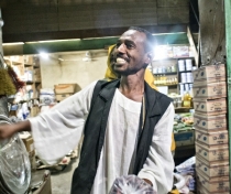 We bought hibiscus tea from this guy who was laughing so much at the idea that I wanted to take his photo that he couldn't tell me his name.