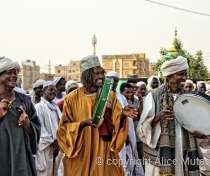 Sufi dancing and drumming at the tomb of Hamed el-Nil, Omdurman, Sudan