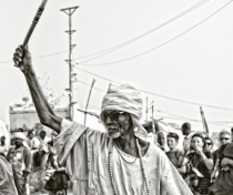Sufi dancing and drumming at the tomb of Hamed el-Nil, Omdurman, Sudan