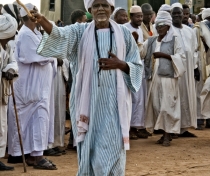 Sufi dancing and drumming at the tomb of Hamed el-Nil, Omdurman, Sudan