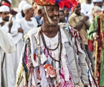 Sufi dancing and drumming at the tomb of Hamed el-Nil, Omdurman, Sudan