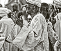 Sufi dancing and drumming at the tomb of Hamed el-Nil, Omdurman, Sudan