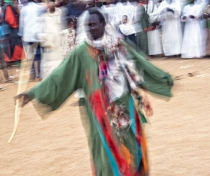 Sufi dancing and drumming at the tomb of Hamed el-Nil, Omdurman, Sudan