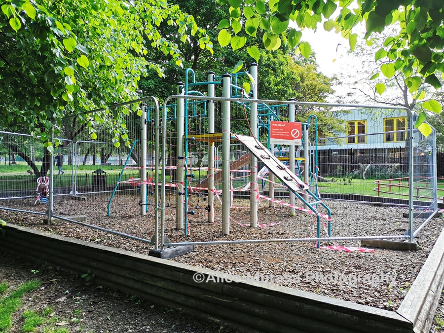 Locked down playground - Downhills Park