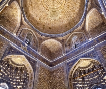 Astonishing interior of the Amir Temur mausoleum