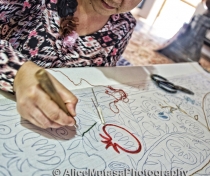 Nigora; Suzani maker, Bukhara