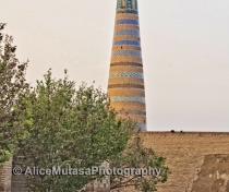 Khiva's near-empty streets at dawn