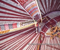 Detail of yurt interior, Kyzylkum Desert