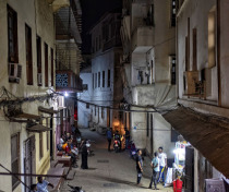 Stone Town night street life
